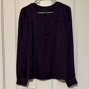 White House Black Market Deep Purple Blouse